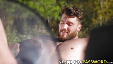 Lost hiker Edward Terrant gets rescued and fucked by ATV rider William Seed