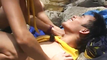 Naugthy asian stud barebacked by his man