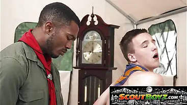 Barebacked By The Huge Black Scout Master