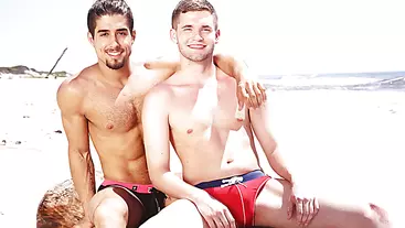 Fit muscle dude Diego Sans want Jack Radley sweet ass for a gay hardcore fucked