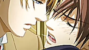 Hentai gay cock ravage in elevator and horny time