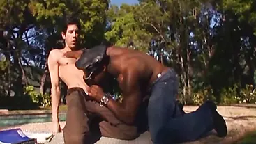 Hot White Guy Gets Pumped by a Beefy Black Guy