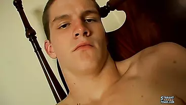 Straight Jock Eats His Own Cum - Lex