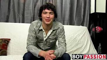 Twink Josh Bensan interviewed then wanked his dick