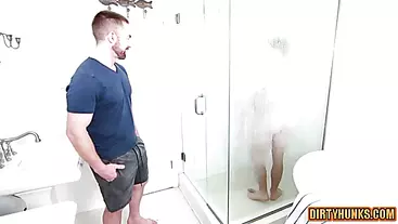 Muscle son oral sex and swap