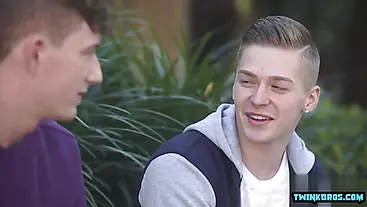 Big dick twink anal sex and facial