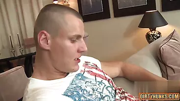 Muscle gay anal sex and cumshot