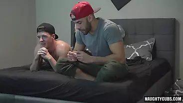 Big dick gay oral sex and cumshot