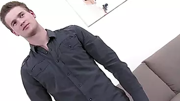 Hot daddy casting with eating cum