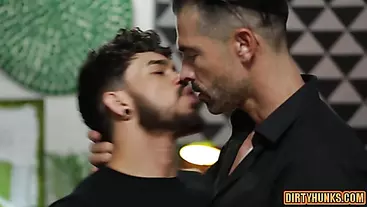 Muscle gay anal sex and cumshot