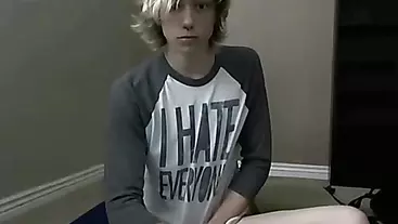 Cute Blonde Emo Twink