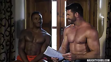 Hot gay flip flop and cumshot