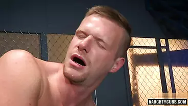 Hot gay fetish and cumshot