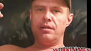 Mature amateur stroking it hard until he cums